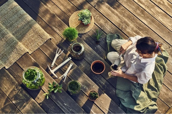 Маленький набор инструментов для ухода за садом Cellfast PASTEL бежевый 40-052 в Москве 