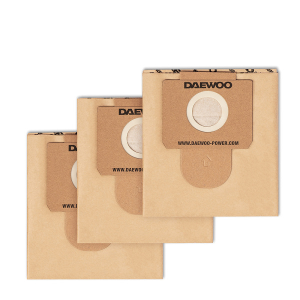 Фильтр-мешок бумажный 3 шт. DAVC 60PB DAEWOO Совместим с пылесосами:DAVC 6025S / DAVC 6030S