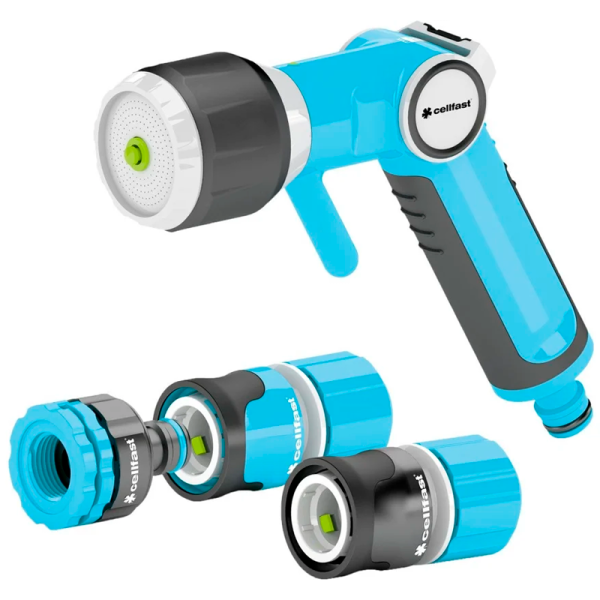 Комплект CELLFAST ERGO с многофункциональным пистолетным оросителем 53-530