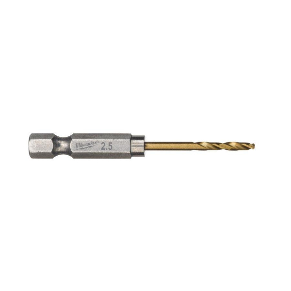 Сверло по металлу Milwaukee RedHEX HSS-G TiN 2.5мм (2шт)