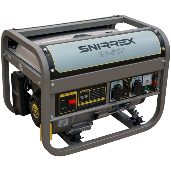 Генератор бензиновый SNIRREX BASIC LT3900B-F 2.8/3.0кВт, 220V, 7,0л.с., руч.стартер, бак 15л., 45кг в Москве