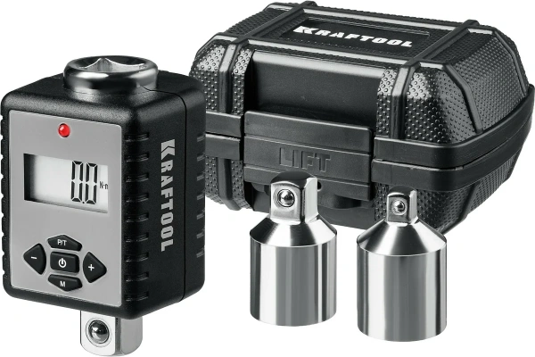 Динамометрический ключ KRAFTOOL GRAND 1/2" 40-200Нм + переходник 1/4 3/8  64044-200 в Екатеринбурге 