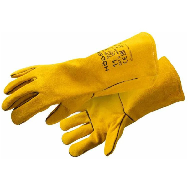 Перчатки HOEGERT KANDEL кожаные сварочные MIG MAG, жетые, размер 10  HT5R736-10 в Москве