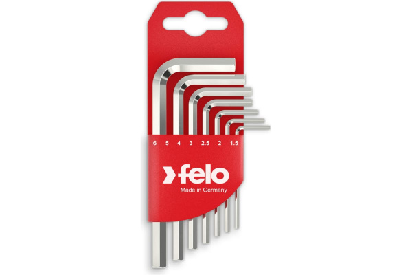 Набор шестигранников удлиненных с шаром FELO HEX1,5-6мм. 7пр.  34500711 в Москве 