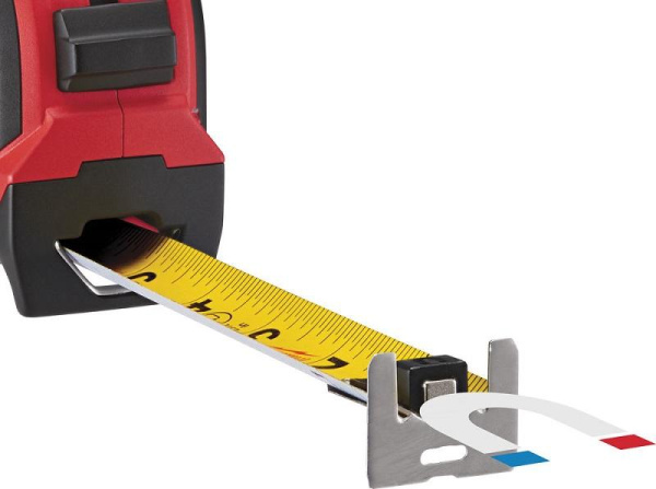 Рулетка Milwaukee ПРЕМИУМ магнитная 8м-26фт / ширина 27мм 1шт