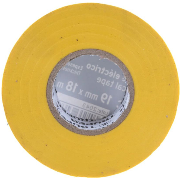 Изолента Truper акрил, 18м. ширина 19мм желтая M-33A 12503 в Москве