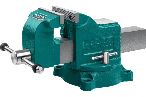 Тиски слесарные поворотные KRAFTOOL GRAND 100мм. развод губок 100мм.  32702-100