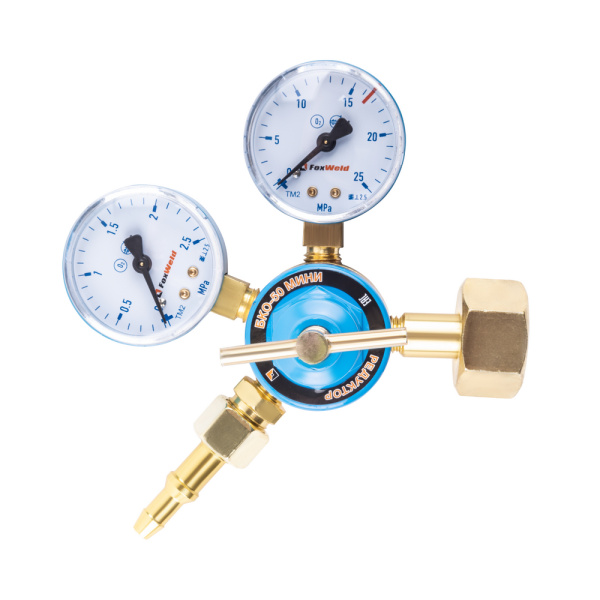 Редуктор БКО-50 МИНИ  (кислородный, 2 манометра) Арт. 8340 Foxweld в Екатеринбурге