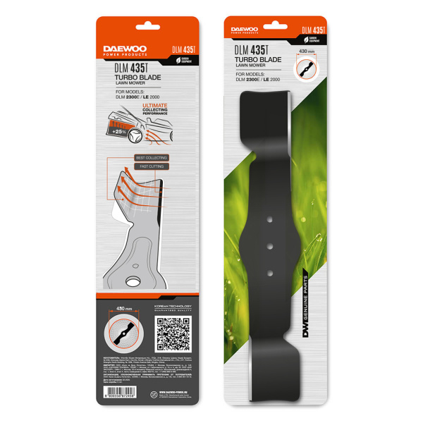 Нож для газонокосилки DAEWOO Турбо DLM 435T 43см для DLM 2300E в Москве