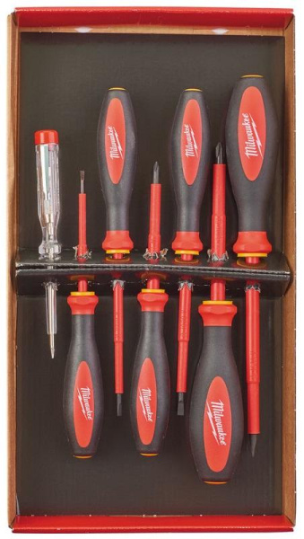 Набор отверток изолированых Milwaukee VDE №3 (7шт) , шт