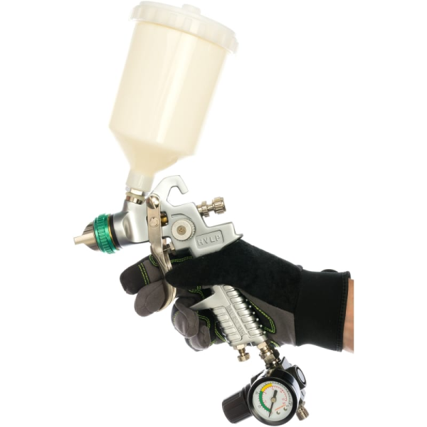 Краскопульт с верхним бачком JONNESWAY с дедуктором JA-HVLP-1080G 047107 в Москве