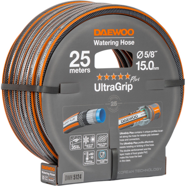 Шланг UltraGrip  диаметром 5/8" (15мм), длина 25 метров DAEWOO DWH 5124 в Москве