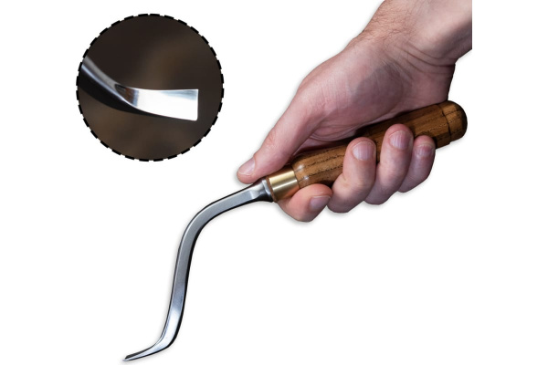 Стамеска для резьбы по дереву ПЕТРОГРАДЪ клюкарза Dog Leg н3 12мм  М00019692 в Москве 