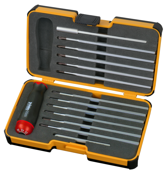 Felo Отвертка c регулировкой крутящего момента Серия Nm 3,0-5,4 с набором насадок 12 шт в кейсе 1009 в Москве 