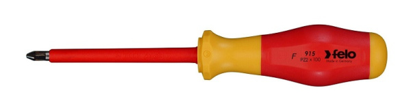 Отвертка диэлектрическая крестовая Felo PZ2х100 91520390 в Москве 
