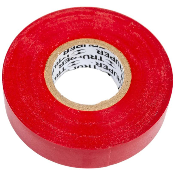 Изолента Truper акрил, 18м. ширина 19мм красная M-33R 12504 в Москве