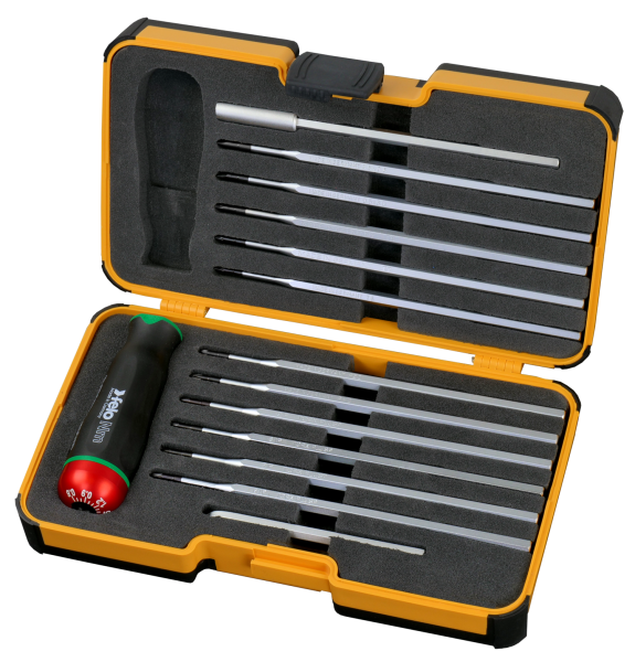 Felo Отвертка c регулировкой крутящего момента Серия Nm 0,6-1,5 с набором насадок 12 шт в кейсе 10099116 в Москве 