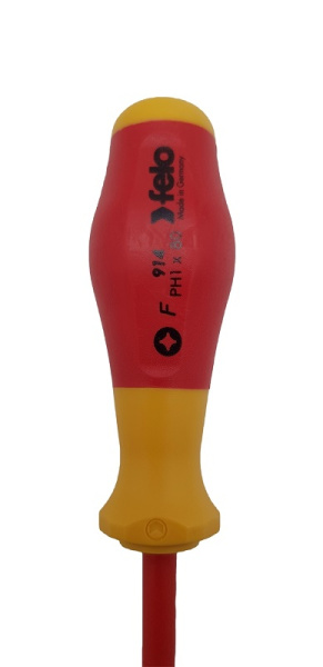 Отвертка диэлектрическая крестовая Felo PH1х80 91410290 в Москве 