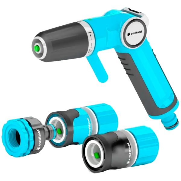Комплект с оросителем прямым пистолетным CELLFAST ERGO 3/4 53-525 в Москве