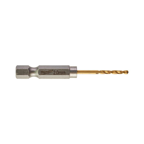Сверло по металлу Milwaukee RedHEX HSS-G TiN 2мм (2шт)