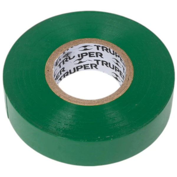 Изолента Truper акрил, 18м. ширина 19мм зеленая M-33V 12502 в Москве