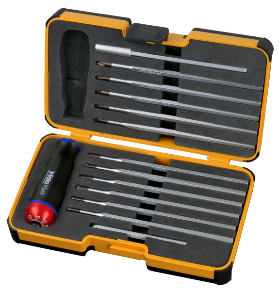 Felo Отвертка c регулировкой крутящего момента Серия Nm 1,5-3,0 с набором насадок 12 шт в кейсе 1009 в Москве 