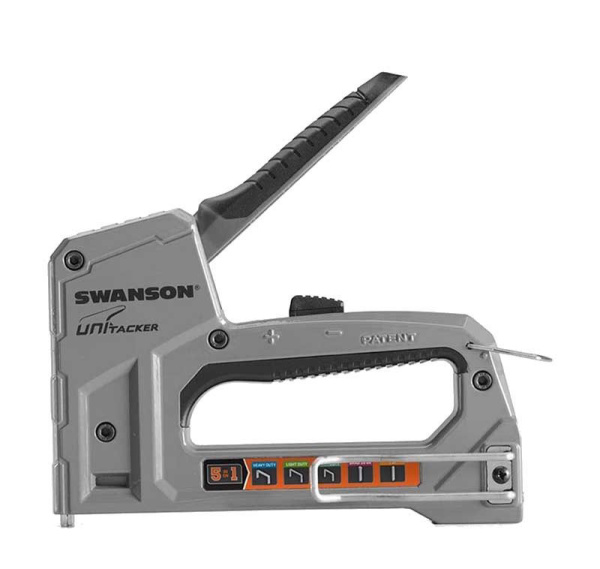 Cтеплер Swanson  UniTacker 5 в 1 (#13, #36, #53, #140 + гвозди) алюм. + комплект 500 скоб STA865 в Москве 