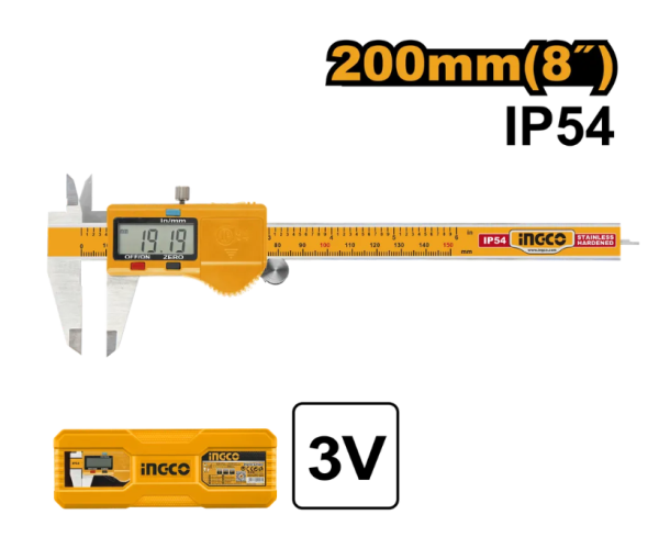 Штангенциркуль цифровой INGCO 0-200 мм HDCD28200 в Екатеринбурге 