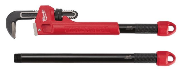 Трубный ключ Milwaukee 3в1 Cheater настраиваемый стальной