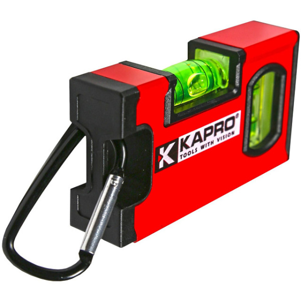 Уровень мини KAPRO GENESIS TWIN с карабином 10см 2гл.  771-40-10