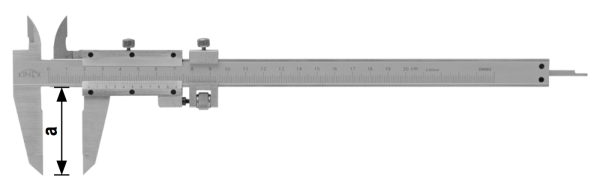 Штангенциркуль "Kinex" 200мм. шаг 0,02мм. винтовой фиксатор  6002