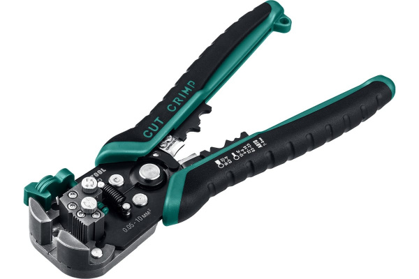 Стриппер автоматический Kraftool ТК-10 0,05-10мм.кв. + резак, обжимка  22639 в Москве 