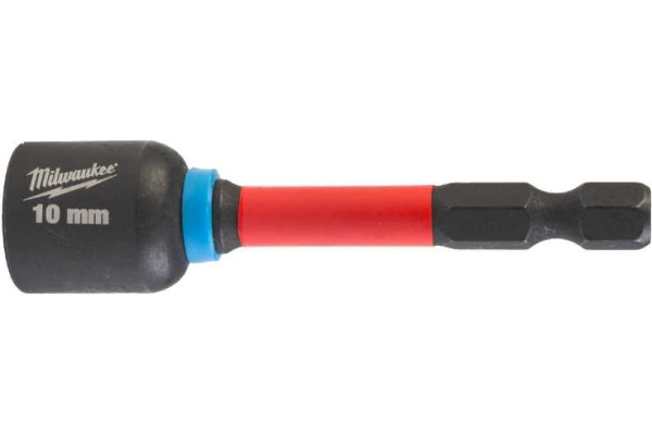 Торцевая насадка магнитная Milwaukee SHOCKWAVE c хвостовиком 1/4" Hex - 10мм x 65мм 4932492441